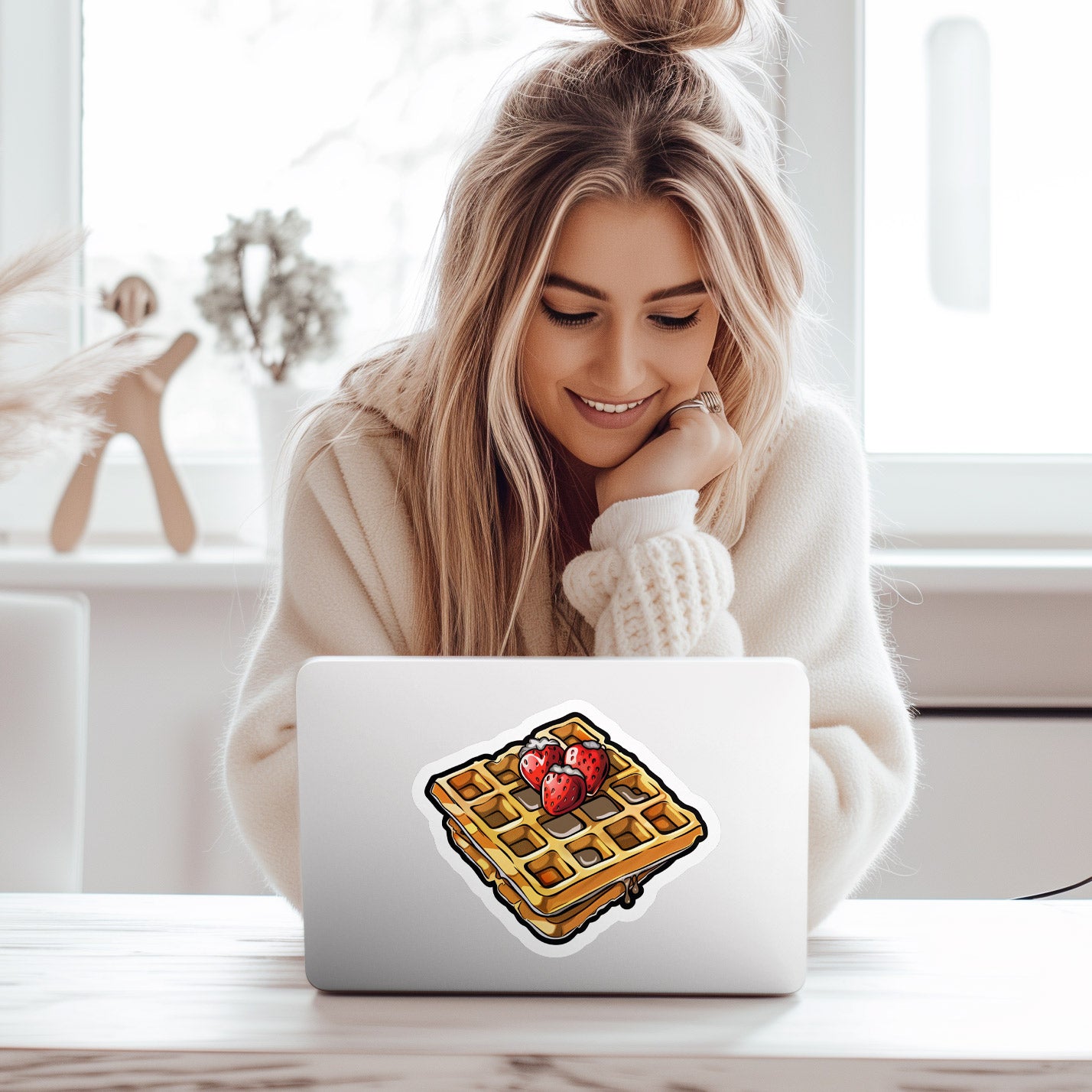 Waffles - Decal